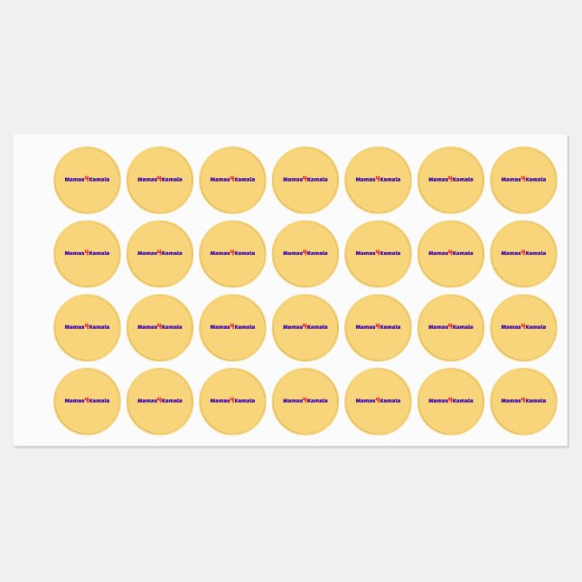 Mamas4Kamala Iron ons Etiketten (Blatt)