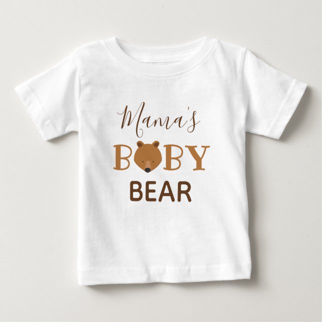 Mamas Baby Bear Baby T - Shirt (Vorderseite)