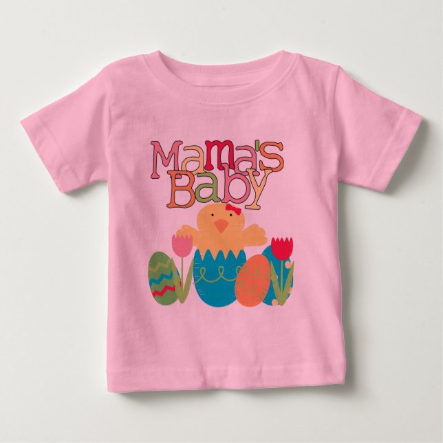 Mama's Baby - Girl Chick Oster T - Shirt und Gesch (Vorderseite)