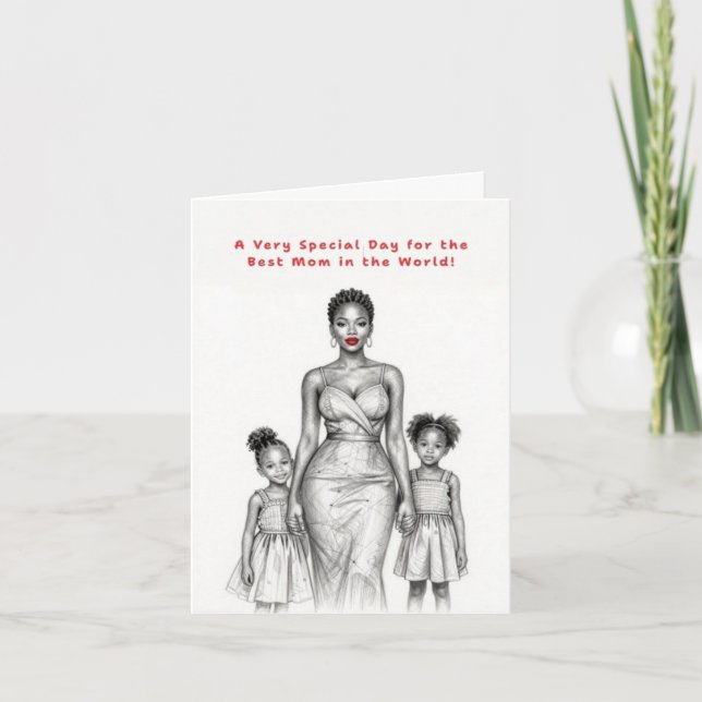 Mamas besonderer Tag Karte (Vorderseite)