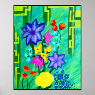 Mamas Blumen Poster