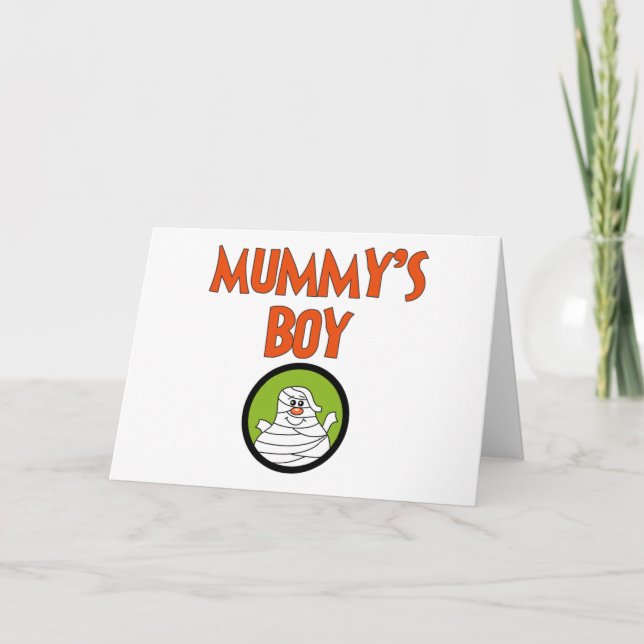 Mama's Boy Halloween-Hemden und Geschenke Karte (Vorderseite)