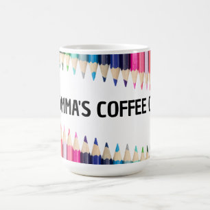 MAMAS BUNTE STIFTE KAFFEETASSE