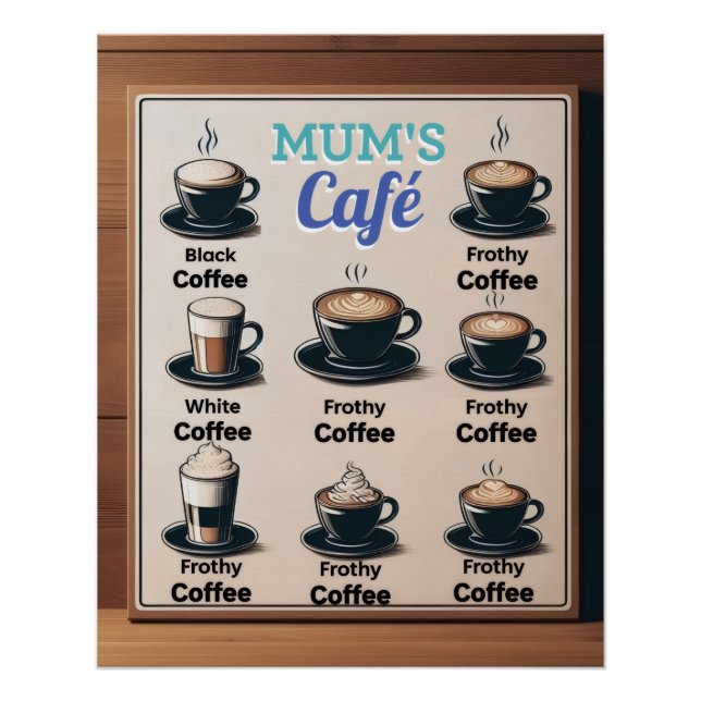 Mama's Cafe Postkarte Poster (Vorderseite)