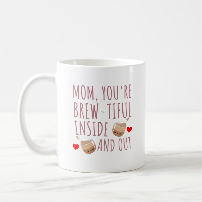 Mama's Daily Brew - Perfect Mother's Day Gift Kaffeetasse (Links)