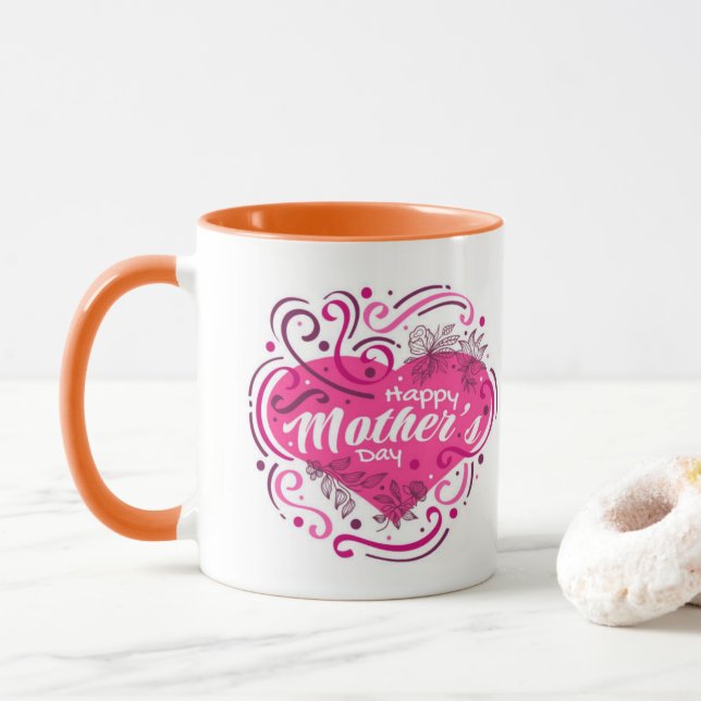 Mama's Day Freude Muttertag Schreiben wi Tasse (Mit Donut)