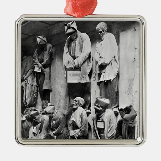 Mamas der Katakombe in Palermo, Italien Ornament Aus Metall (Vorne)