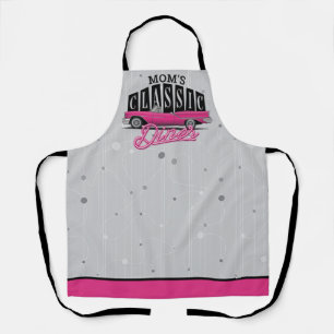 Mamas Diner Benutzerdefinierter Name Faux-Neon 50e Schürze
