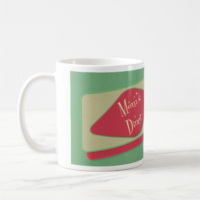 Mamas Diner Design der 50er Jahre Kaffeetasse (Links)