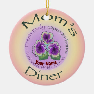 Mamas Diner individuelle Name Keramik Ornament