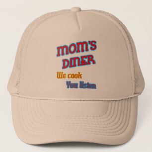 Mamas Diner Wir kochen Du hörst Lustiger Hut Truckerkappe