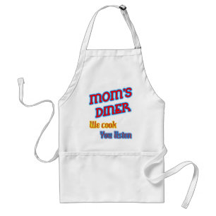Mamas Diner Wir kochen Du hörst Lustiges Neon Schürze
