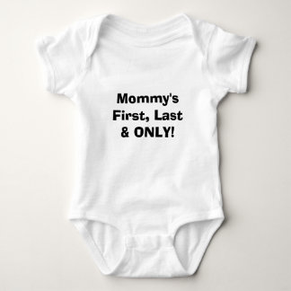 Mamas erstes, letztes und einziges! (lustig) baby strampler