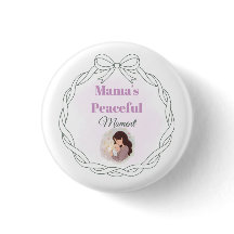 Mamas friedlicher Moment Baby Shower Papierplatte