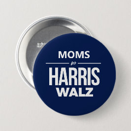 Mamas für Harris Walz Button
