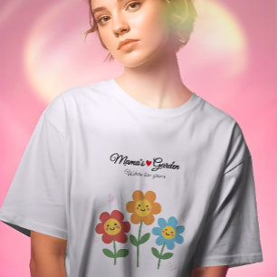 Mamas Garten, wo Liebe wächst   Florale Typographi T-Shirt