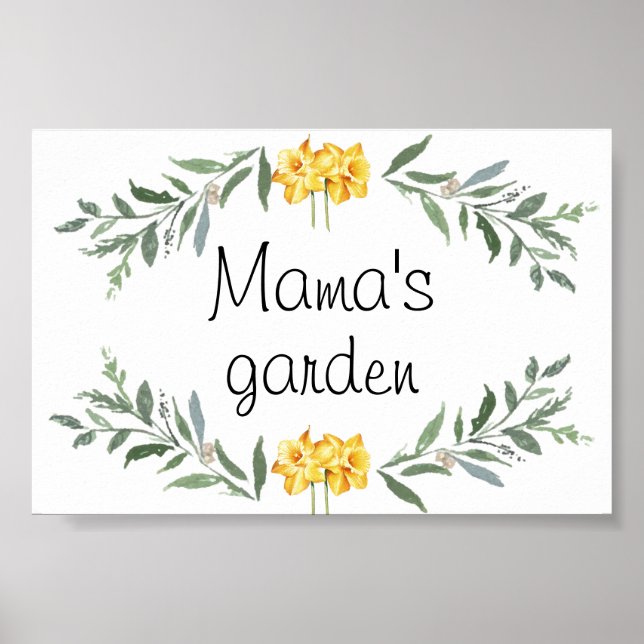 Mamas Gartenposter Poster (Vorne)