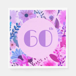 Mamas Geburtstags-Rosa und Lilac-Party Serviette