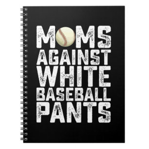 Mamas gegen den Muttertag weißer Baseballschwanzti Notizblock