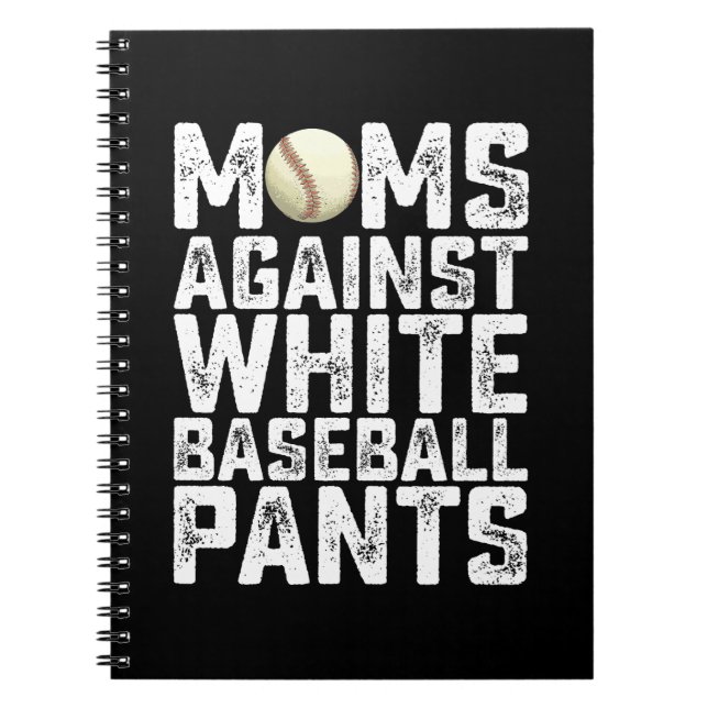 Mamas gegen den Muttertag weißer Baseballschwanzti Notizblock (Vorderseite)