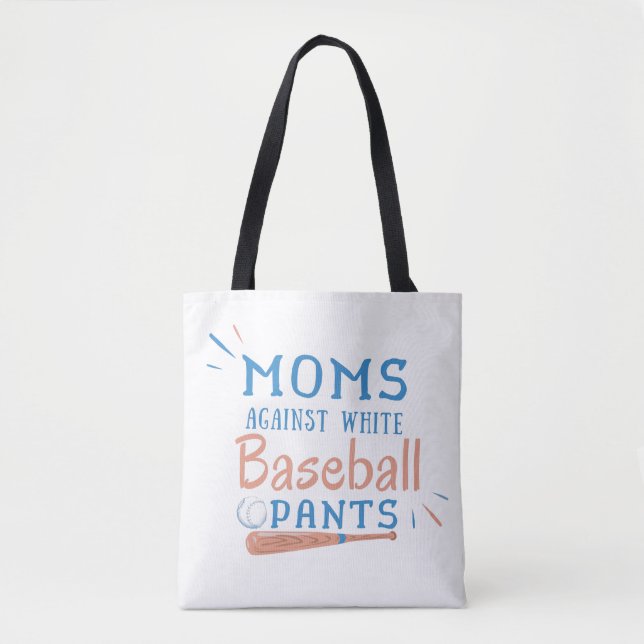 Mamas gegen die Weißbaseballtasche (Vorderseite)