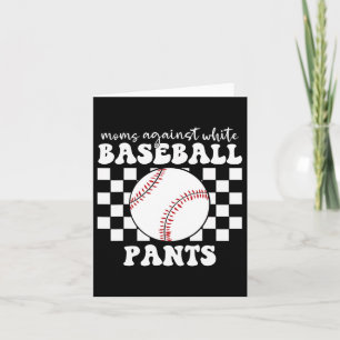 Mamas gegen Weißbaseball Pants Funny Baseball Karte
