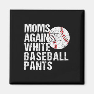 Mamas gegen Weißbaseball Pants Funny Baseball Magnet