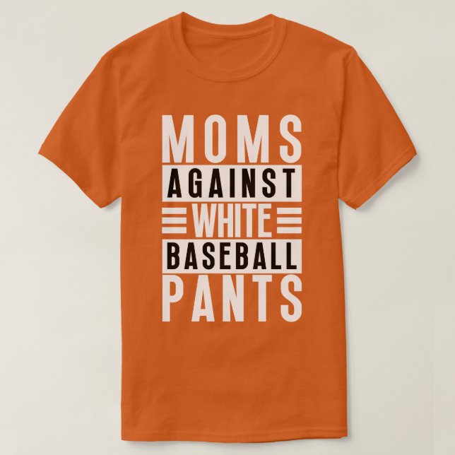 Mamas gegen weiße Baseballpflanzen 23 T-Shirt (Design vorne)