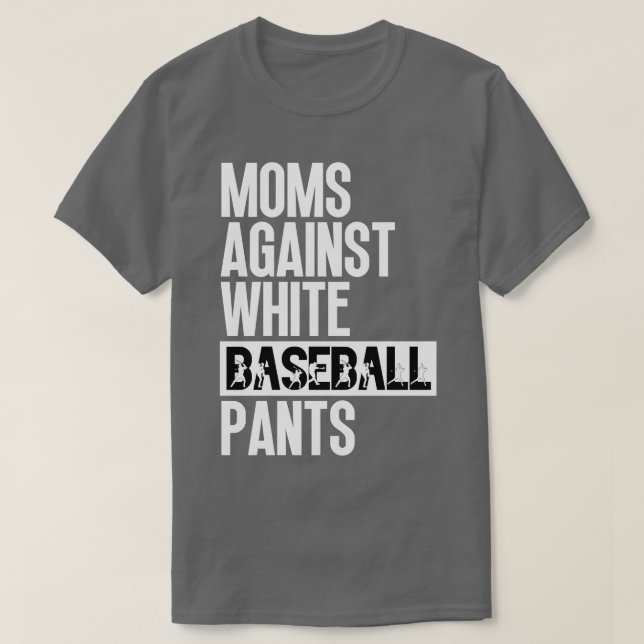 Mamas gegen weiße Baseballpflanzen 26 T-Shirt (Design vorne)