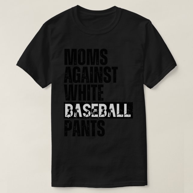 Mamas gegen weiße Baseballpflanzen 27 T-Shirt (Design vorne)