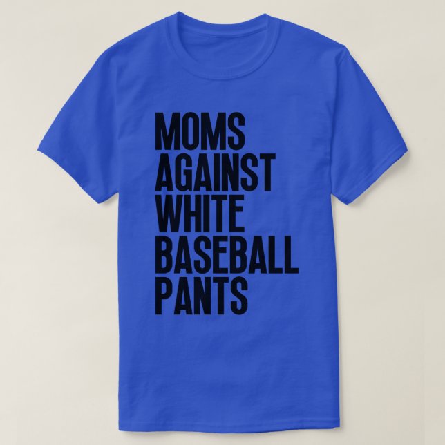 Mamas gegen weiße Baseballpflanzen 29 T-Shirt (Design vorne)