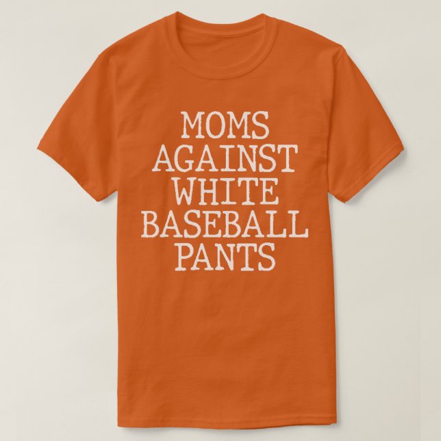 Mamas gegen weiße Baseballpflanzen 2 T-Shirt (Design vorne)