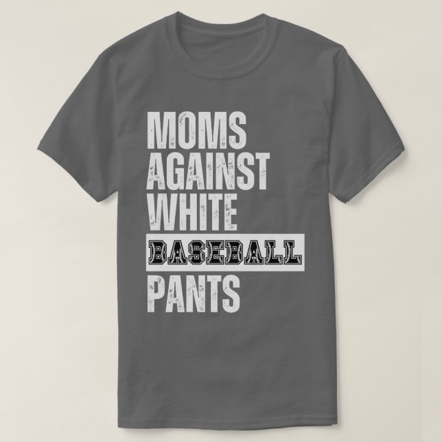 Mamas gegen weiße Baseballpflanzen 30 T-Shirt (Design vorne)