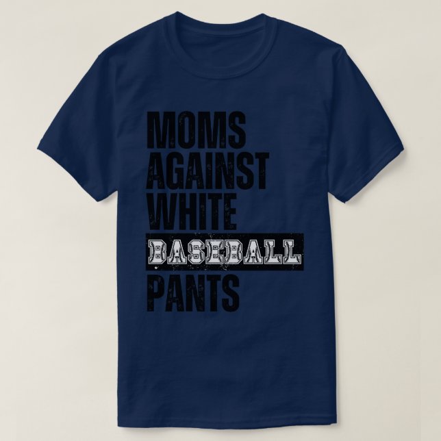 Mamas gegen weiße Baseballpflanzen 31 T-Shirt (Design vorne)