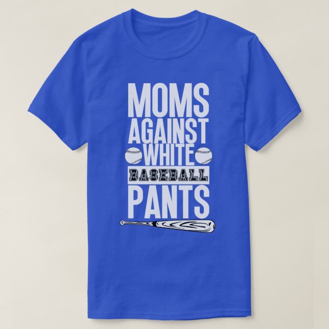Mamas gegen weiße Baseballpflanzen 36 T-Shirt (Design vorne)