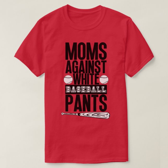 Mamas gegen weiße Baseballpflanzen 37 T-Shirt (Design vorne)