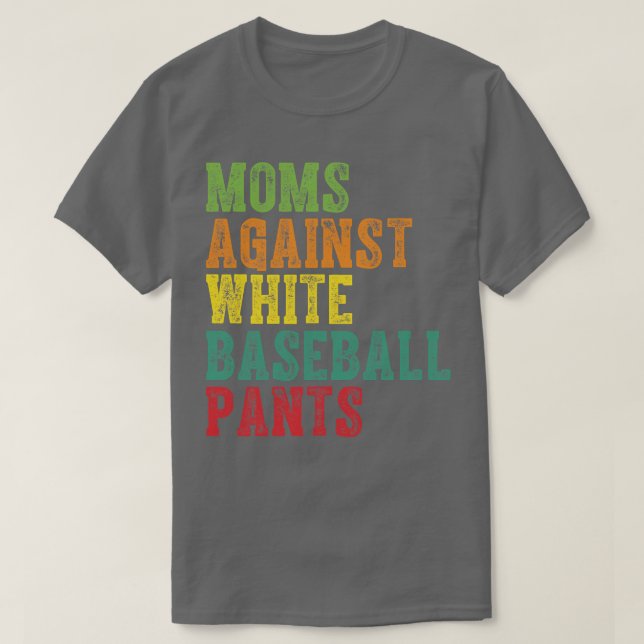 Mamas gegen weiße Baseballpflanzen 3 T-Shirt (Design vorne)