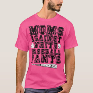 Mamas gegen weiße Baseballpflanzen 4 T-Shirt