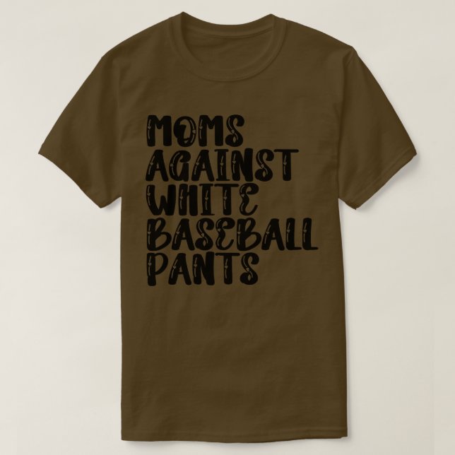 Mamas gegen weiße Baseballpflanzen 5 T-Shirt (Design vorne)