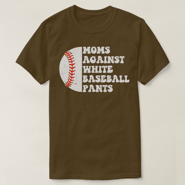 Mamas gegen weiße Baseballpflanzen 5 T-Shirt (Design vorne)