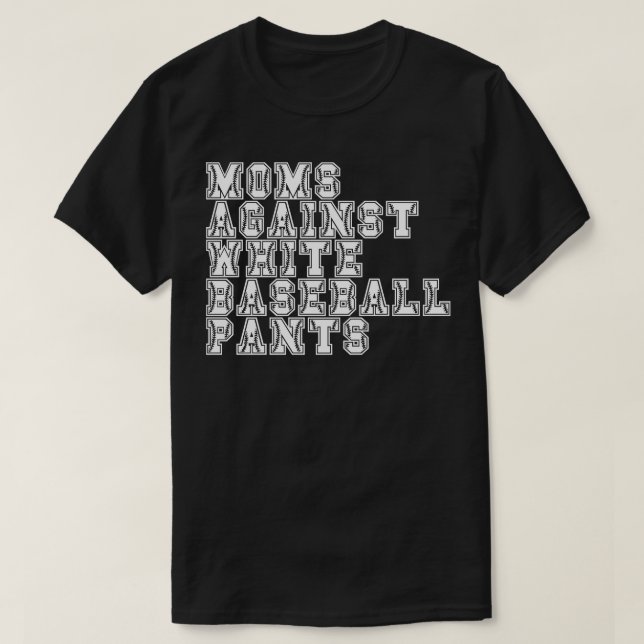 Mamas gegen weiße Baseballpflanzen 8 T-Shirt (Design vorne)