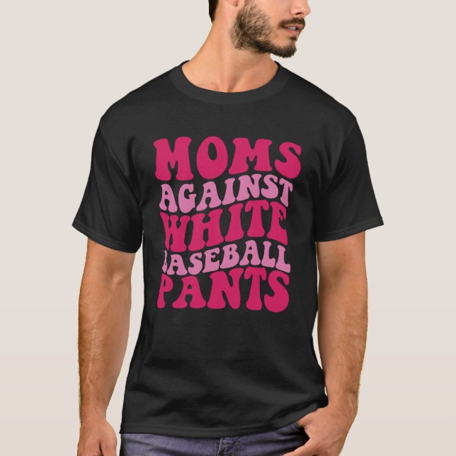 Mamas gegen weiße Baseballpflanzen Groovitsport m T-Shirt (Vorderseite)