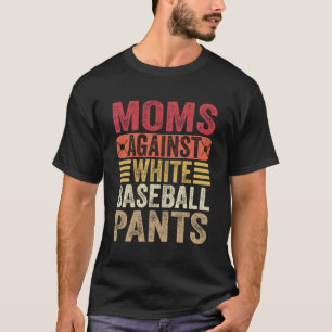 Mamas gegen weiße Baseballpflanzen Mama Spaß T-Shirt
