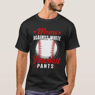 Mamas gegen weiße Baseballpflanzen T-Shirt