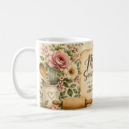 Mamas Geheimrezept Küchenkaffeetasse mit Blumenmus Kaffeetasse