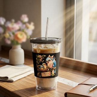 Mamas gemütliches Nest Schwarzer Acryl-Tumbler als Acryltrinkbecher