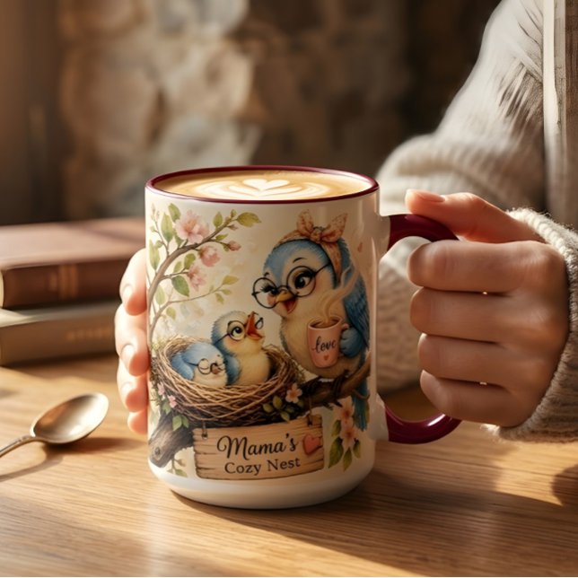 Mamas gemütliches Nest Tasse (Von Creator hochgeladen)