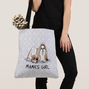 Mamas Girl Shih Tzu (bräunlich weiß) Mama des Hund