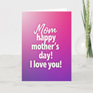 Mamas Glücklicher Tag Lieb Dich Karte