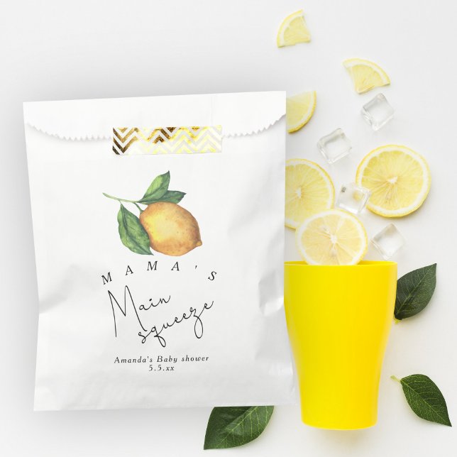 Mama's Haupt-Squeeze Lemon Babydusche Geschenktütchen (Von Creator hochgeladen)